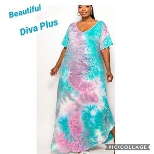 1 Left! Diva Plus Maxi Dress